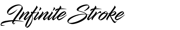 Infinite Stroke font