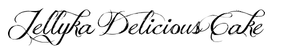 Jellyka Delicious Cake font