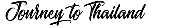 Journey to Thailand font