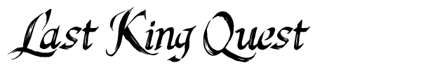 Last King Quest font