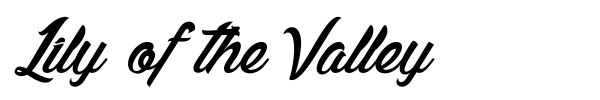 Lily of the Valley font