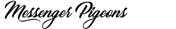 Messenger Pigeons font