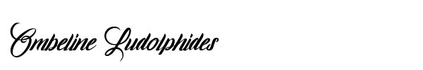 Ombeline Ludolphides font