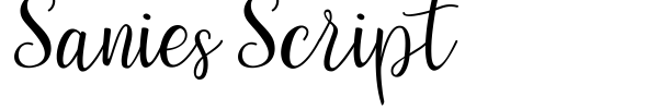 Sanies Script font