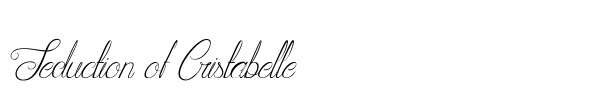 Seduction of Cristabelle font