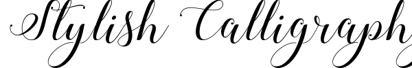 Stylish Calligraphy font