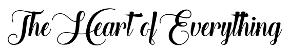 The Heart of Everything font