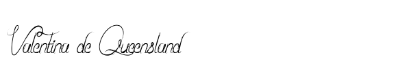 Valentina de Queensland font