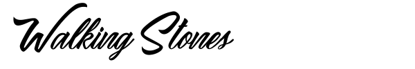 Walking Stones font