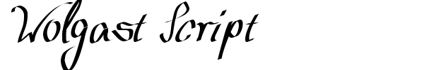 Wolgast Script font