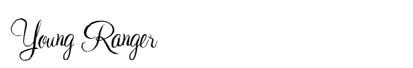 Young Ranger font