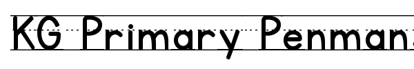 KG Primary Penmanship font