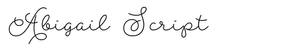 Abigail Script font