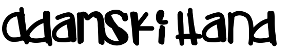Adamski Hand font
