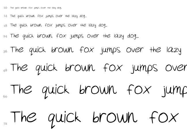 Akeylah's Handwriting font waterfall