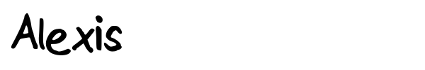 Alexis font