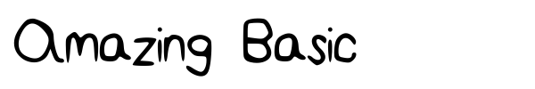 Amazing Basic font