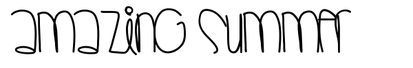 Amazing Summer font
