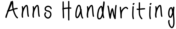 Anns Handwriting font