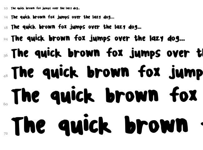 Apollos Mum font waterfall