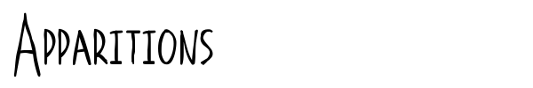 Apparitions font