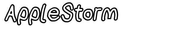 AppleStorm font preview