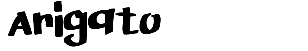 Arigato font