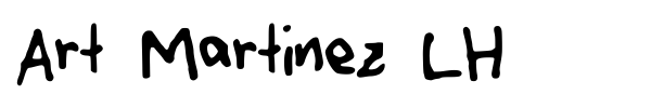 Art Martinez LH font