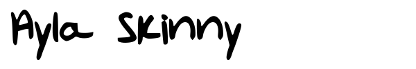 Ayla Skinny font