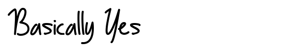 Basically Yes font