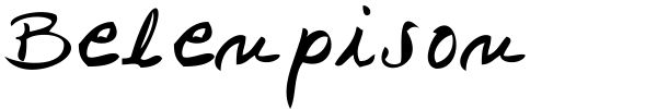 Belenpison font