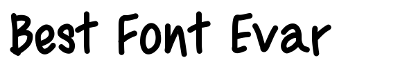 Best Font Evar font