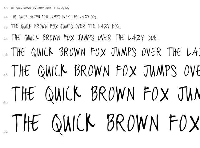 Black Jacket Boys font waterfall