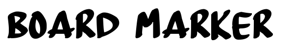 Board Marker font