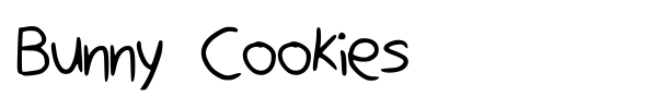 Bunny Cookies font