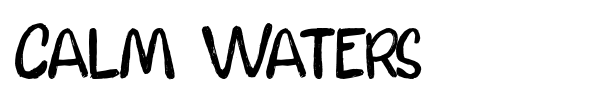 Calm Waters font
