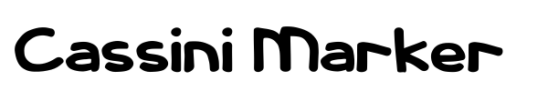 Cassini Marker font