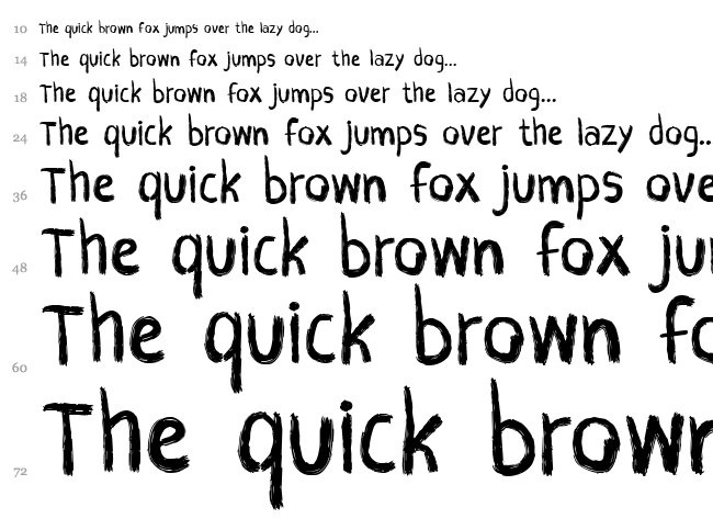 CF Crayons font waterfall