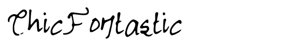ChicFontastic font preview