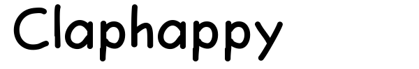 Claphappy font