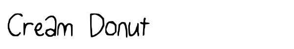 Cream Donut font