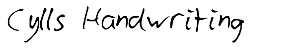 Cylls Handwriting font
