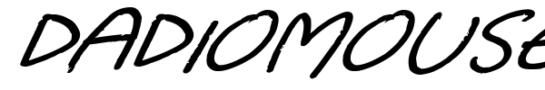 Dadiomouse font