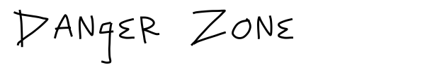 Danger Zone font