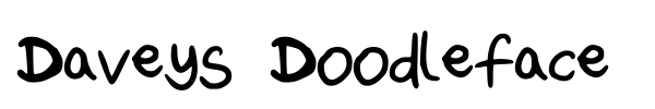 Daveys Doodleface font