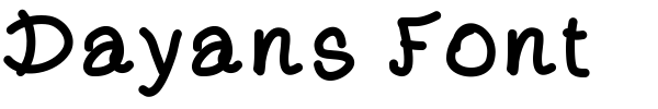 Dayans Font font