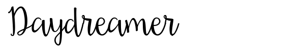 Daydreamer font