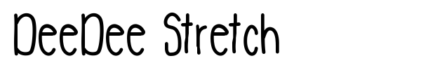 DeeDee Stretch font