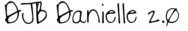 DJB Danielle 2.0 font