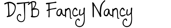 DJB Fancy Nancy font